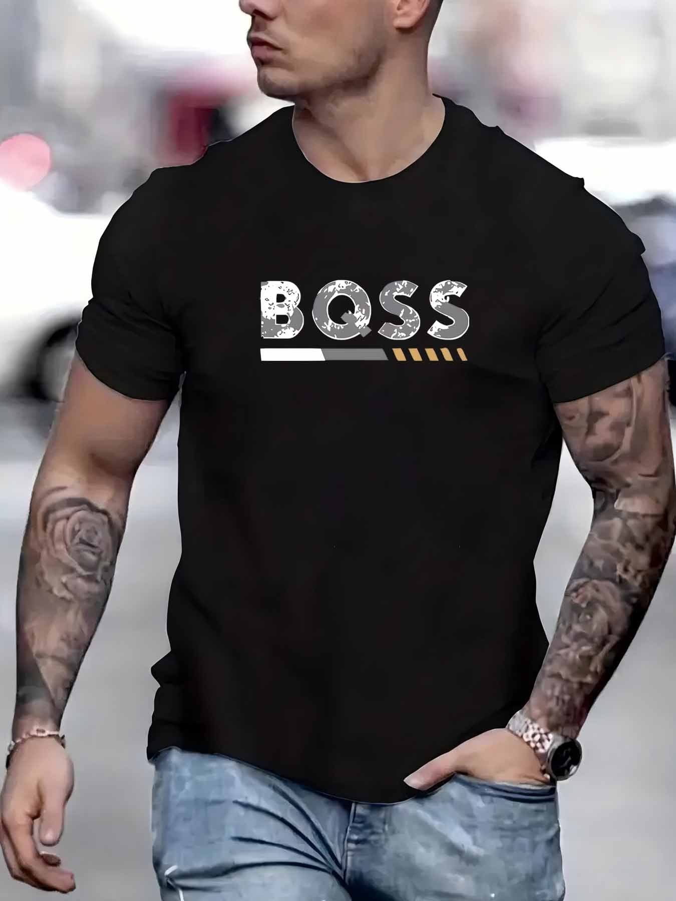3er-Set sportliche Fashion-T-Shirts mit Buchstabenprint