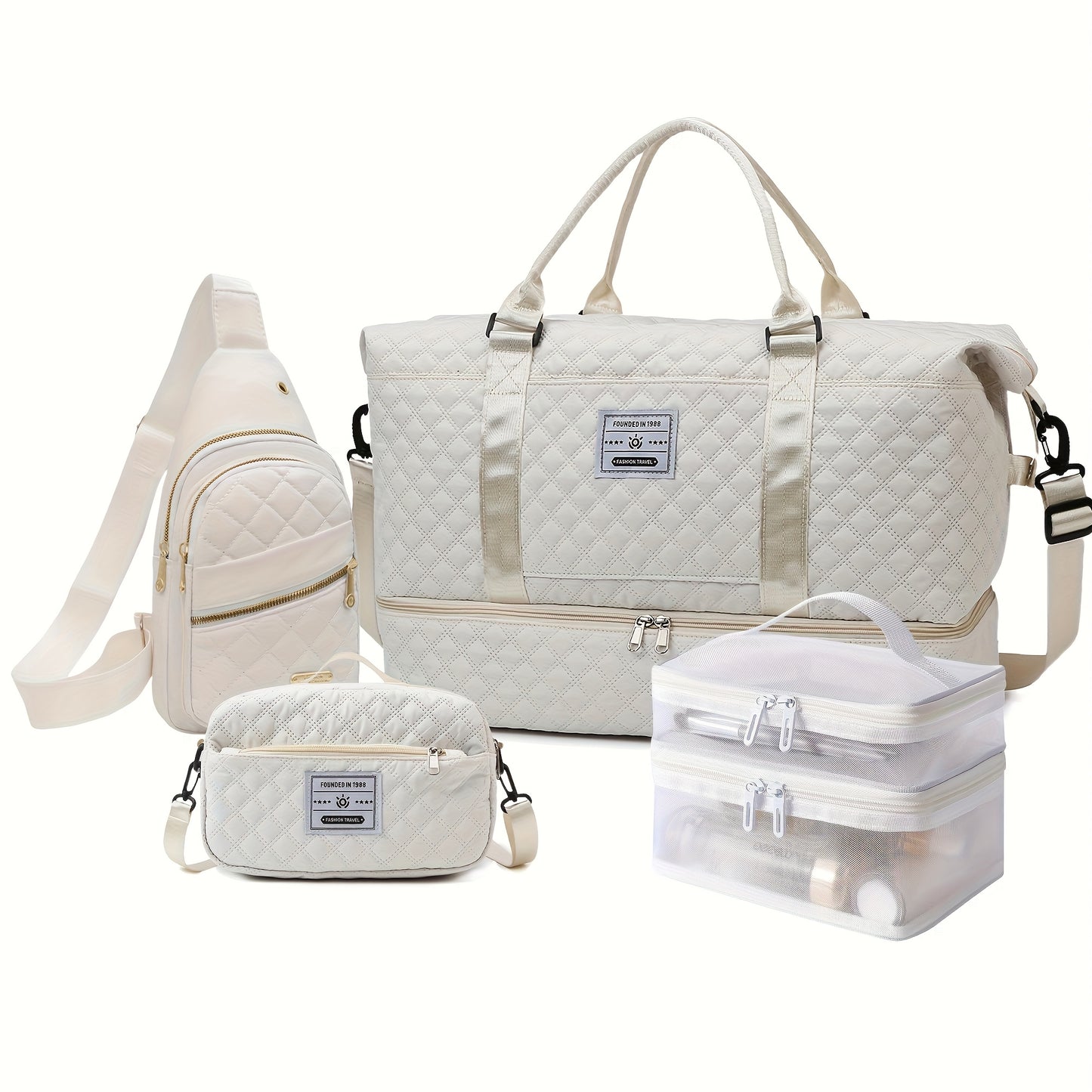 Ein Set aus 4 tragbaren Fitness-Taschen , praktisch und stilvoll