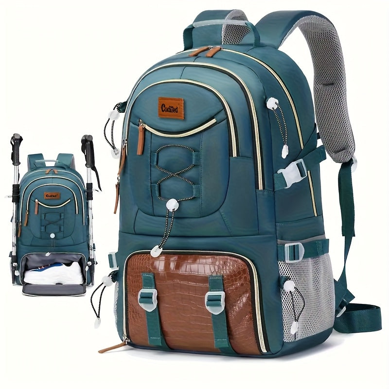 Großer Outdoor-Reiserucksack mit hoher Kapazität, mit Laptop-/Tablet-Fach, Schuhfach, verstellbaren Gurten - langlebiger Sport-Rucksack