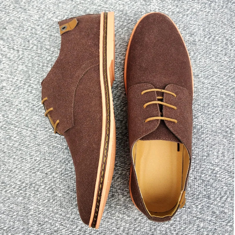 2025 Frühling Wildleder Herrenschuhe Oxford Bequeme Schuhe Elegante Schuhe