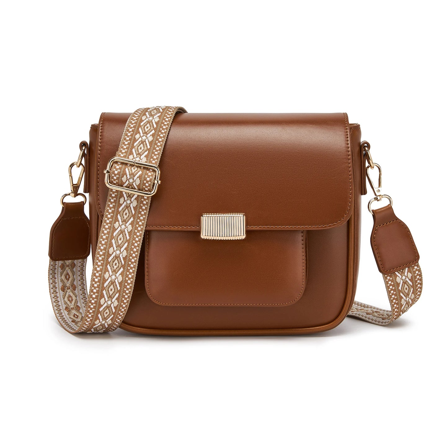 Miss Lulu DAMEN Umhängetasche Medium Schultertasche mit abnehmbarem Riemen für Frauen Mehrfarbig