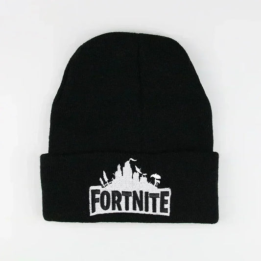 Fortnite Hüte Gestrickt Einfarbig Süßer Anime-Hut Damen Herbst Mützen Wärmer Mütze Herren Freizeitkappe