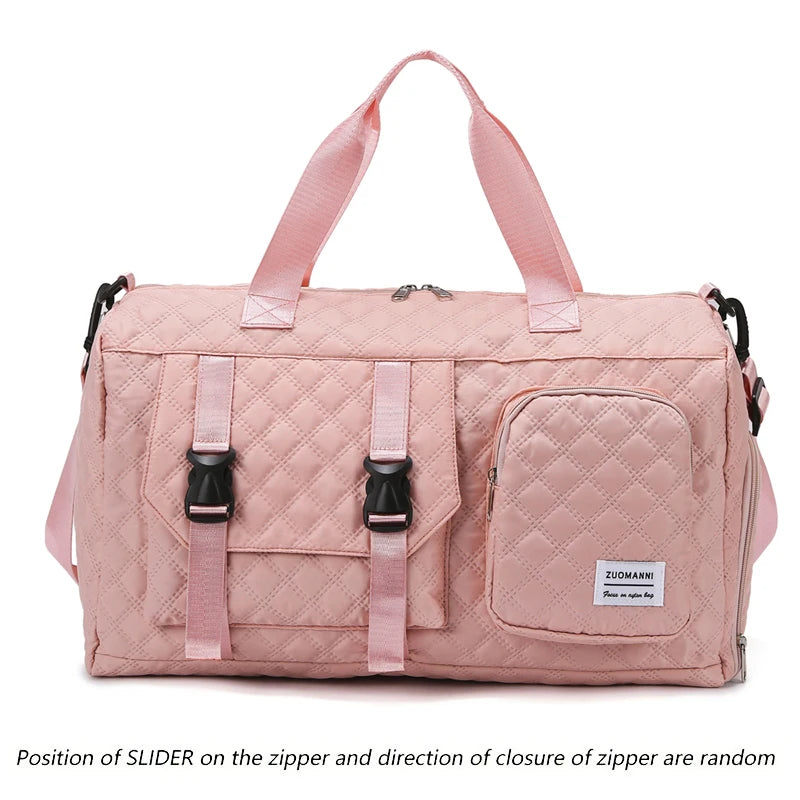 Langlebige Nylon-Reisetasche, tragbare Sport- und Fitness-Tasche , Schulter-Duffel-Trainingsbag, geräumig, Argyle