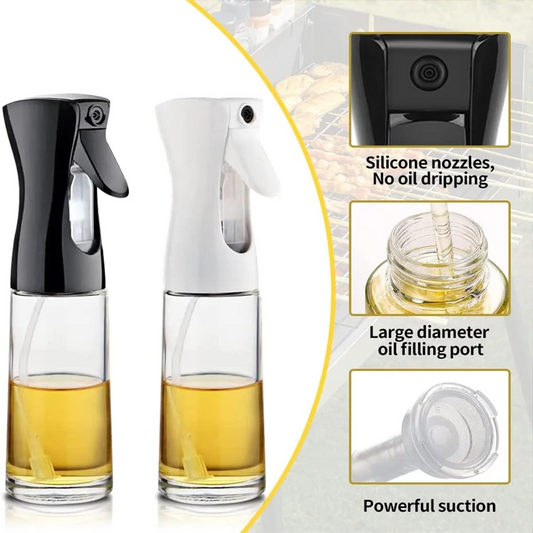 Cooking Oil Spray - Olive Oil Dispenser Bottle Sprayer Mist Reusable Food-Grade Oil and Vinegar Spray Bottle Kitchen Accessory