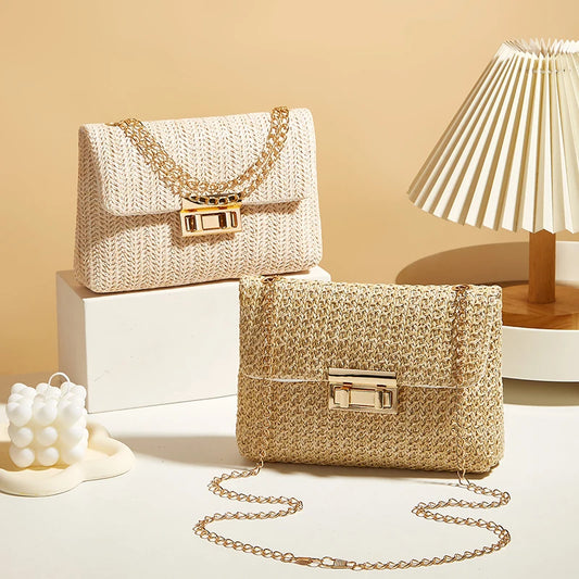 Umhängetasche für Frauen mit Kettenriemen, stilvolles Accessoire für Bankette, Schultertasche für Tages- bis Abendoutfits