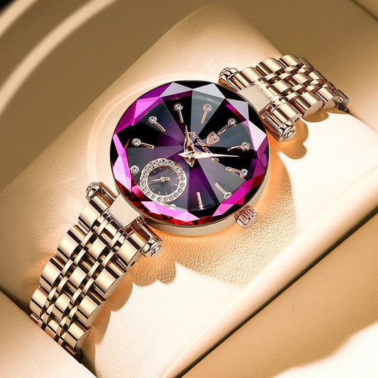 POEDAGAR Luxus-Uhr für Frauen Wasserdicht Freizeit-Quarz Damenuhr Hochwertige Elegante Damenuhren Weibliche Reloj+Box