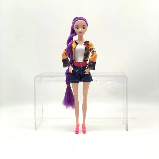 30cm Puppen Spielzeug Kpop Dämonenjäger Actionfigur Spielzeug Rumi Mira Zoey Schöne Prinzessin Babymädchen Puppen Kunststoff DIY Spielzeug für Mädchen