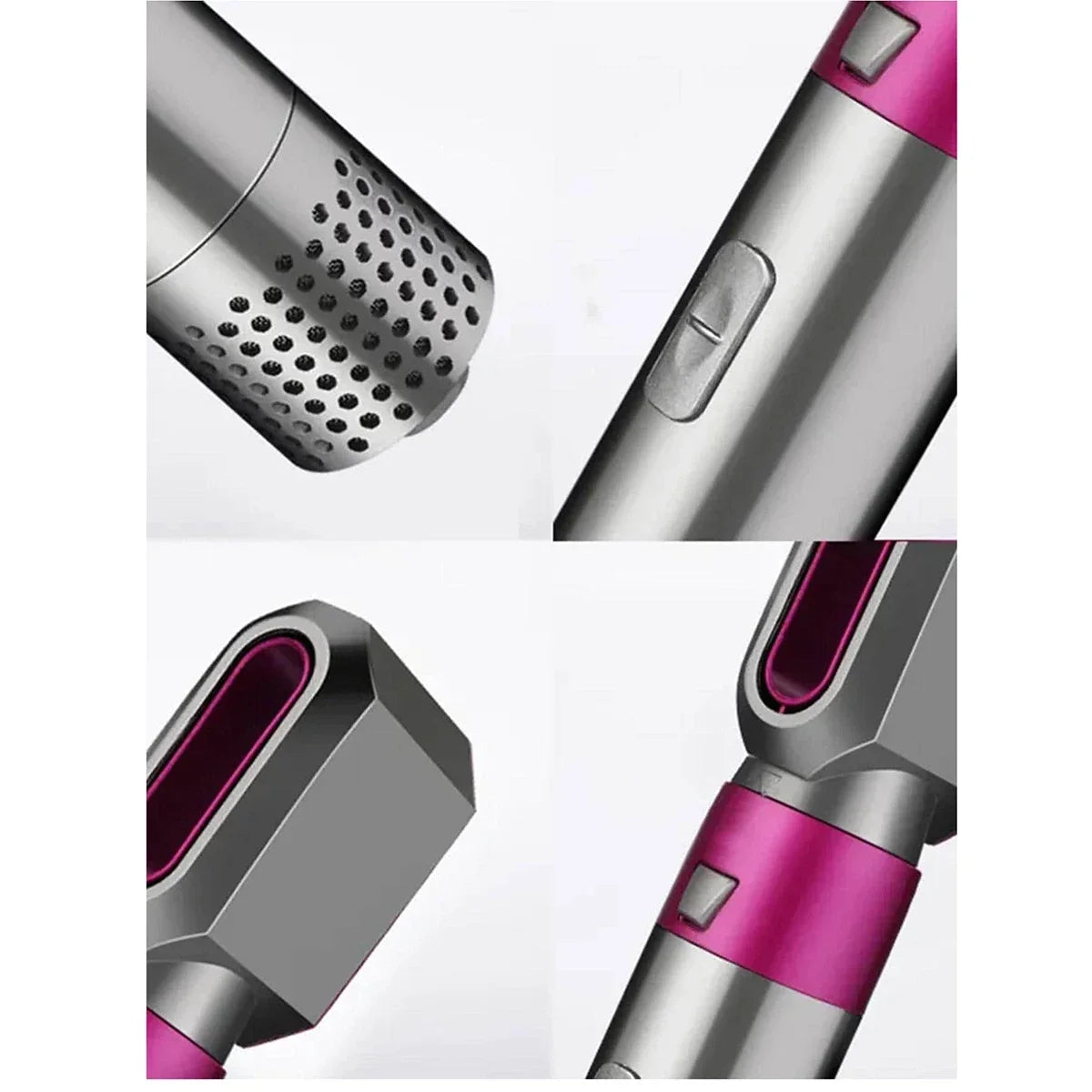 Hot Air Brush 5 in 1 Hair Dryer Brush Negative Ionic Detachable Hair Dryer Styler Air Culer Wand Hair Straightener Brush Blow