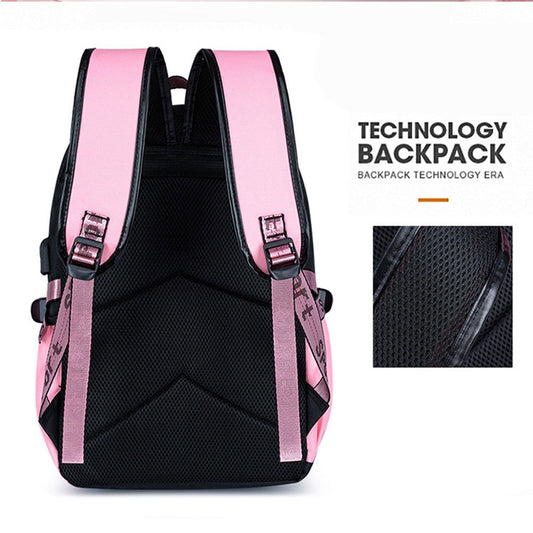 3-teiliges Set: Rucksack-Set mit Cupid-Herz-Elementen, beinhaltet Rucksack, Clutch und Tote Bag, modisch und praktisch