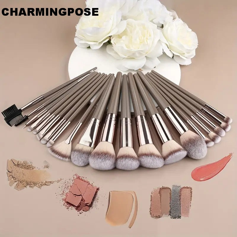 15-teiliges Profi-Make-up-Pinsel-Set – Für Puder, Lidschatten, Foundation, Kontur, Rouge & zum Verblenden | Premium-Kosmetik-Tools