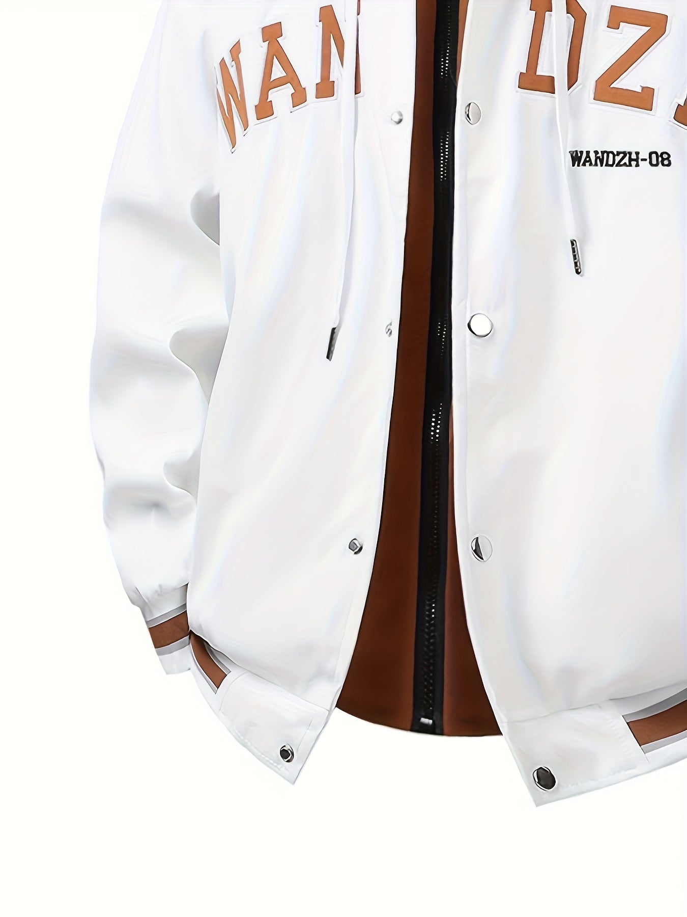 Oversized Bomberjacke für Herren mit Kapuze , geeignet für Outdoor, Handwaschbare warme Pilotenjacke