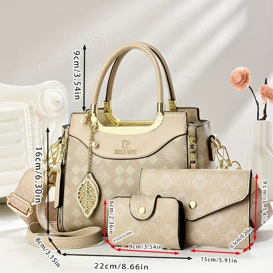 Ein einzigartiges Set aus mehreren stilvollen Handtaschen für Frauen, leicht kombinierbar mit diversen Outfits