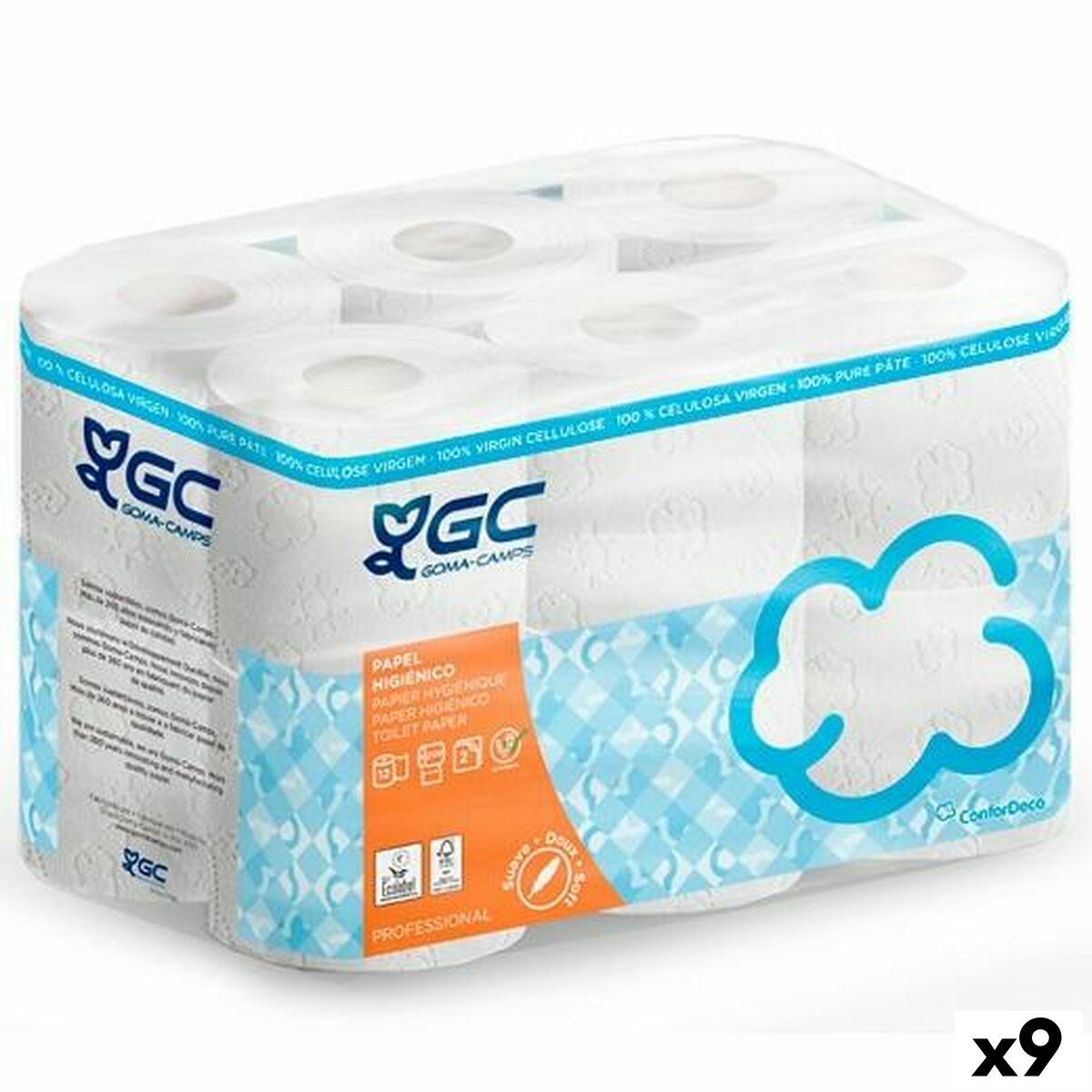 Küchenrollen, Toilettenpapier und Taschentücher