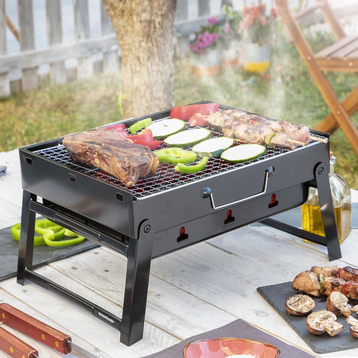 Grillen und Essen im Freien