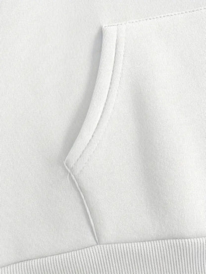 Große Größen, weiches, lässiges Langarmshirt mit Tasche, bequemes Damen-Casual-Outfit in großen Größen