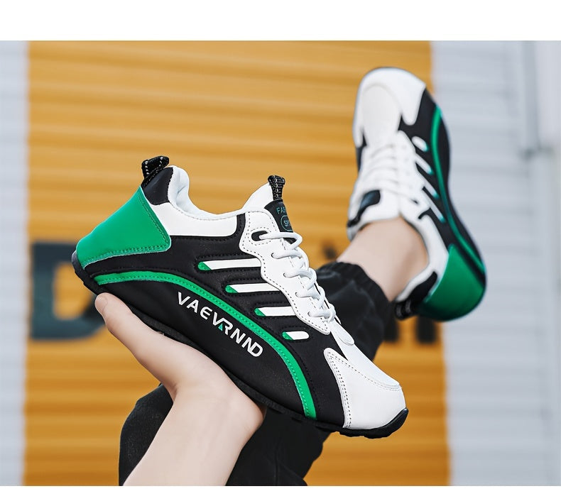 Herren Freizeitsneaker - Low-Top-Schnürschuhe mit atmungsaktivem Obermaterial, gepolstertem Komfort und langlebiger Profilsohle