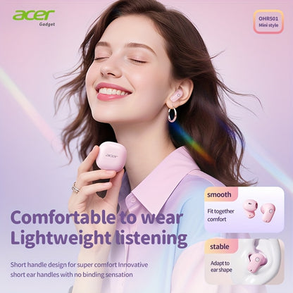 [Acer Offiziell Original] TWS Kabellose Ohrhörer mit Tiefbass-Stereo + Geräuschunterdrückung bei Anrufen, Ultra lange Akkulaufzeit, In-Ear-Design für Sport und Laufen, Mini und kompakt, HIFI-Sound, leichtes Touch-Bedienung