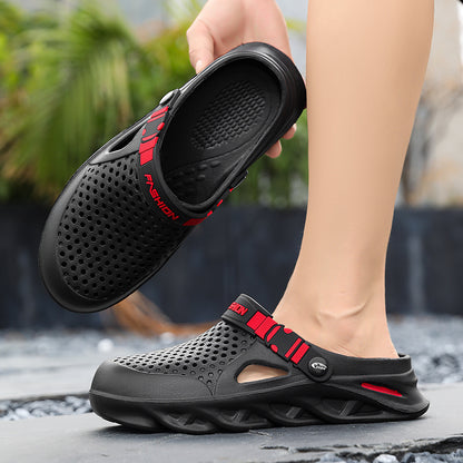 Herren-Sommerschuhe mit geschlossenem Zeh, rutschfeste Gartenschuhe für den Außeneinsatz, vielseitige Strandsandalen