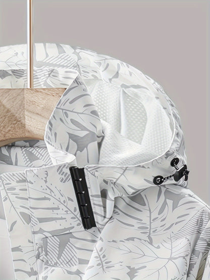 Damen Camouflage Outdoor-Jacke: Wind- und Regenfest mit abnehmbarer Kapuze – Perfekt für Outdoor-Abenteuer!