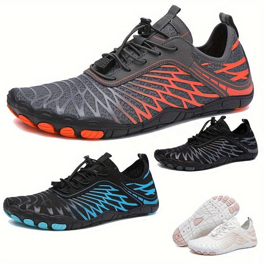 Abenteuer, vielseitige Schnell-Trocken Schuhe zum Surfen, Schwimmen, Beach-Tennis & Volleyball – atmungsaktives Mesh & langlebige Gummisohle