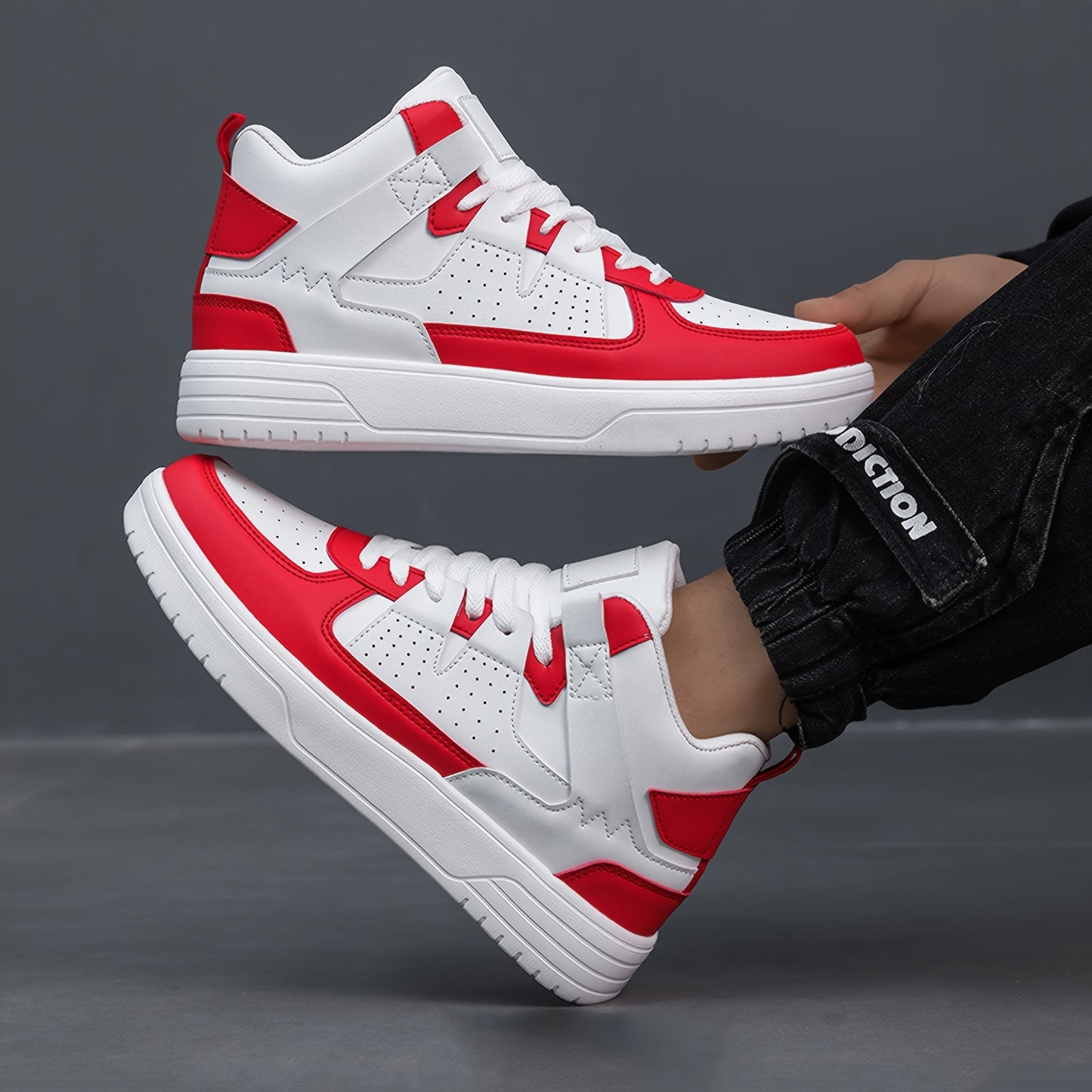 Herren High-Top Schnürsneaker - Robuste, leichte, stylische Freizeitsneaker