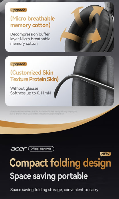 Aufgerüstete kabellose Over-Ear-Kopfhörer mit bassverstärktem Sound, leichtem klappbarem Design und integriertem Mikrofon. Inklusive 3,5-mm-Audiokabel