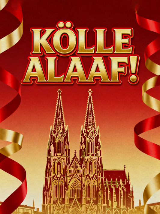 Herren-T-Shirt mit 3D-Digitalgrafikdruck-Design für den Kölner Karneval, mit rundem Rundhalsausschnitt und kurzen Ärmeln