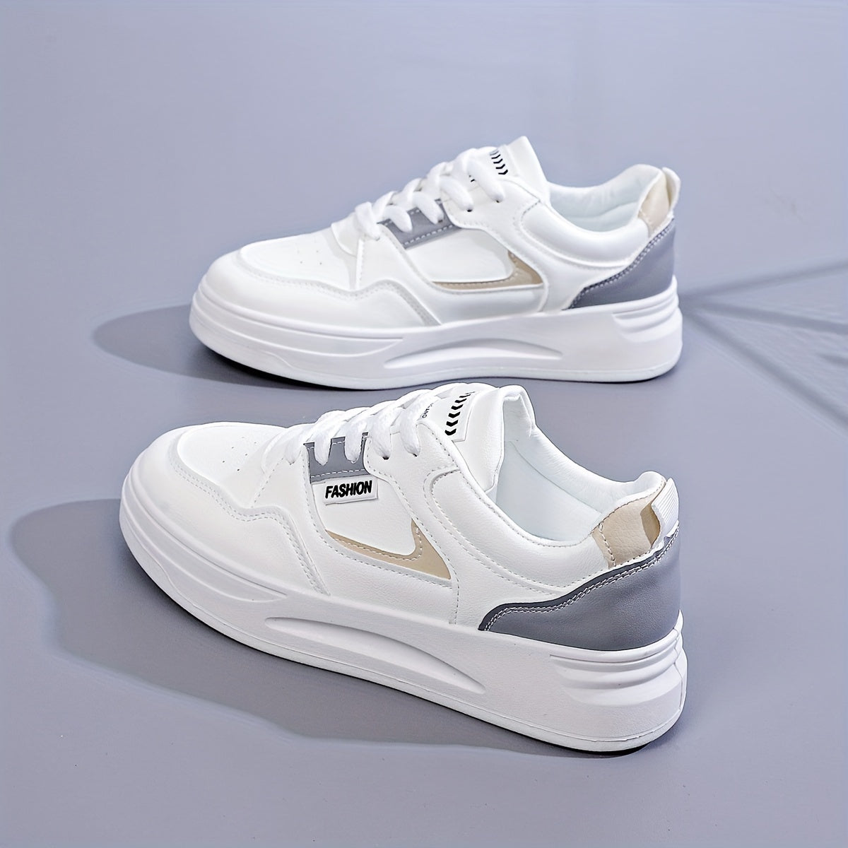 Leichte Sneaker für Damen, Low-Top Schnürplattform Freizeitschuhe, Damenmode Schuhe