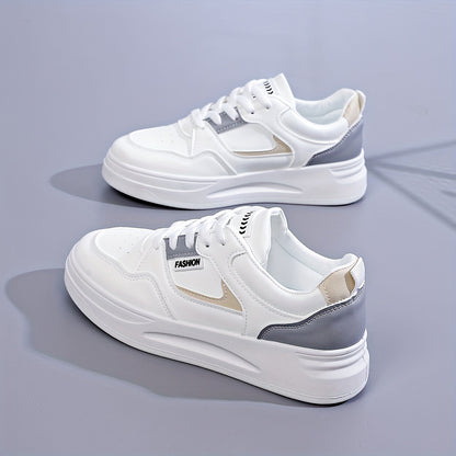 Leichte Sneaker für Damen, Low-Top Schnürplattform Freizeitschuhe, Damenmode Schuhe