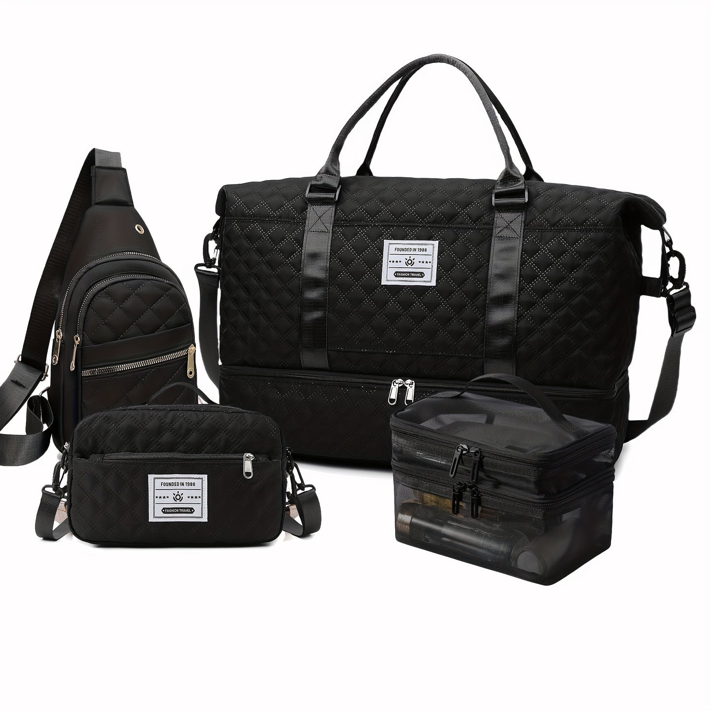 Ein Set aus 4 tragbaren Fitness-Taschen , praktisch und stilvoll