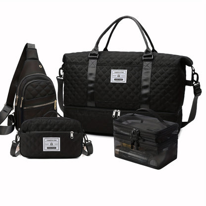 Ein Set aus 4 tragbaren Fitness-Taschen , praktisch und stilvoll