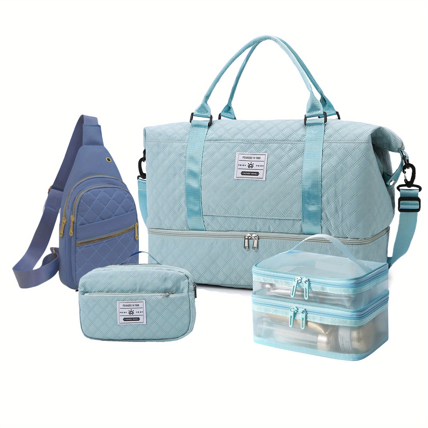 Ein Set aus 4 tragbaren Fitness-Taschen , praktisch und stilvoll