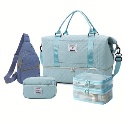 Ein Set aus 4 tragbaren Fitness-Taschen , praktisch und stilvoll