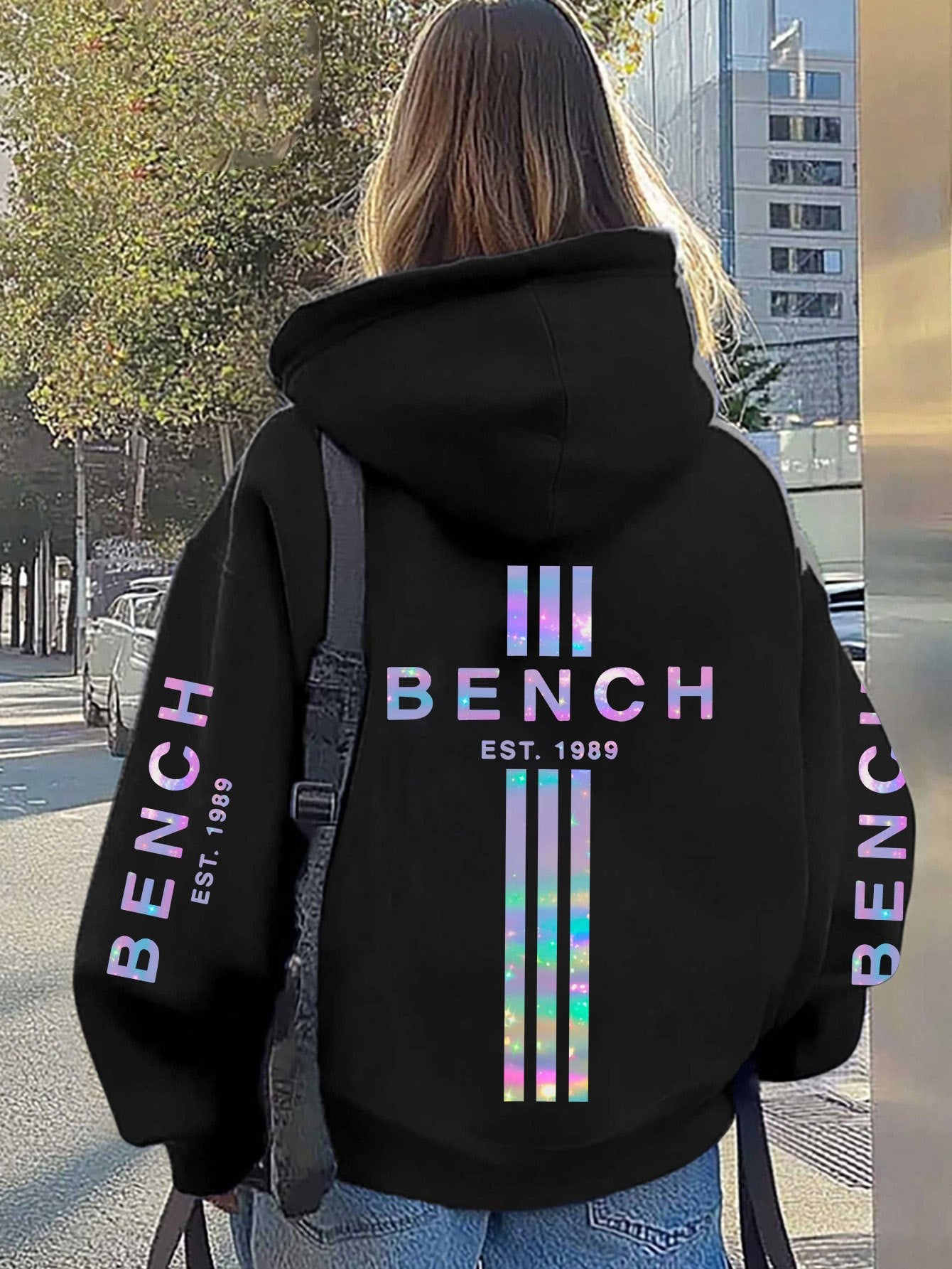 Plus-Size-Hoodie für Damen  lässige Langarmjacke für Herbst/Winter, maschinenwaschbar