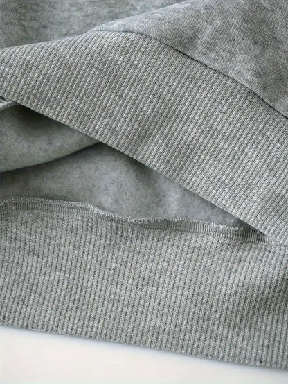 Große Größen  - Hoodie mit Totenkopf-Muster - Böse Alte Frau Druck