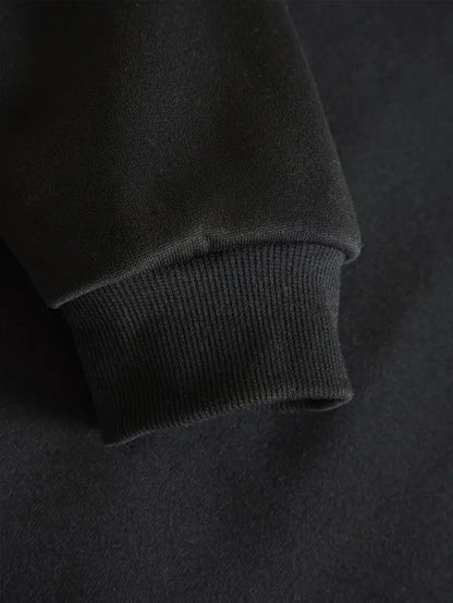 Große Größen  - Hoodie mit Totenkopf-Muster - Böse Alte Frau Druck