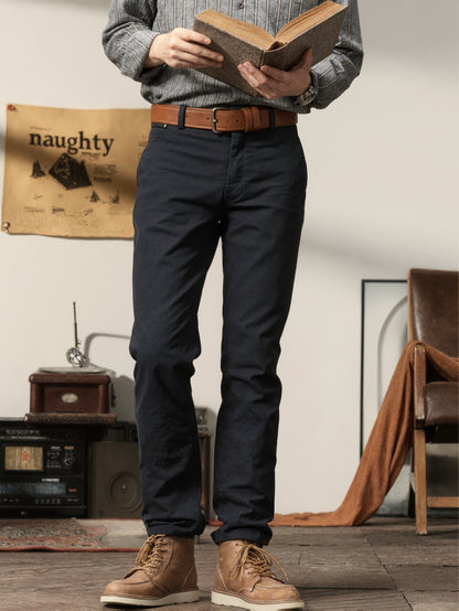 2er-Set Herren Allwetter Stretch-Chinohosen - Uni, Regular Fit, , bequem & langlebig