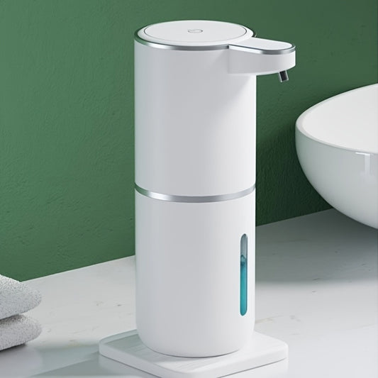 Ein 380 ml wiederaufladbarer automatischer Sensorspender für Seife, geeignet für Schaumschhandseife und Küchenreiniger mit automatischer Sensortechnologie