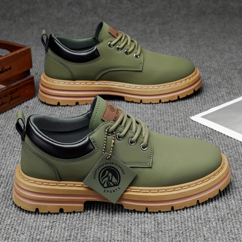 Herren Klassische Gelbe Oxfords  ,strapazierfähiger PVC-Sohle