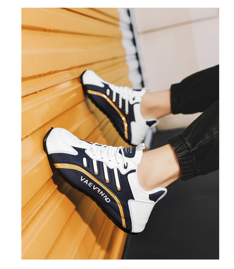 Herren Freizeitsneaker - Low-Top-Schnürschuhe mit atmungsaktivem Obermaterial, gepolstertem Komfort und langlebiger Profilsohle