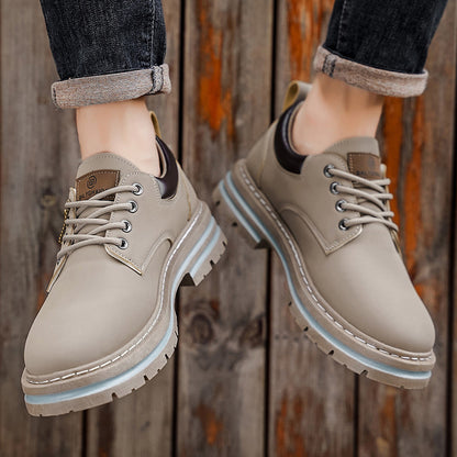 Herren Klassische Gelbe Oxfords  ,strapazierfähiger PVC-Sohle