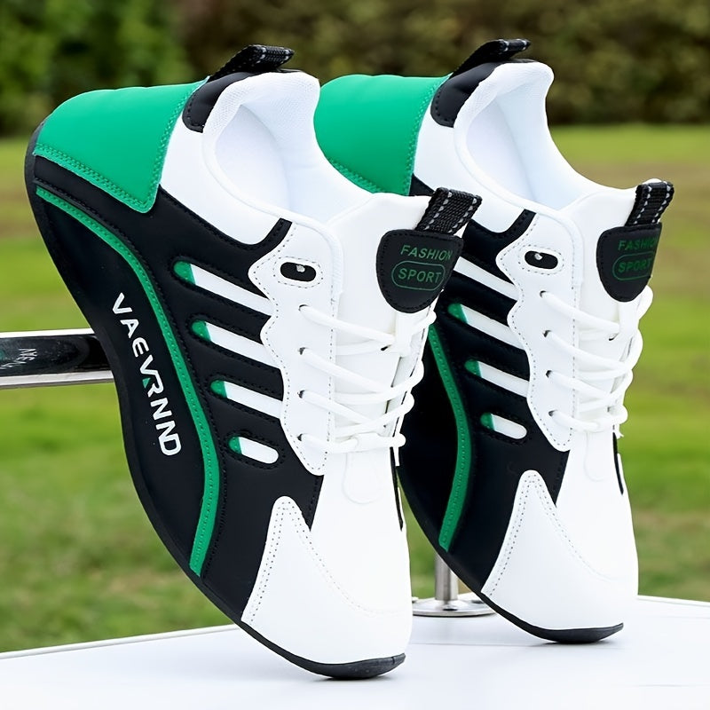 Herren Freizeitsneaker - Low-Top-Schnürschuhe mit atmungsaktivem Obermaterial, gepolstertem Komfort und langlebiger Profilsohle