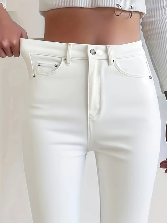Weiße Damen-Jeans in Übergröße