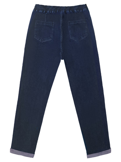 Damen Jeans in Übergrössen mit Kordelzug-Verschluss