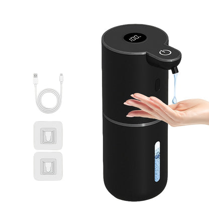 Ein 380 ml wiederaufladbarer automatischer Sensorspender für Seife, geeignet für Schaumschhandseife und Küchenreiniger mit automatischer Sensortechnologie