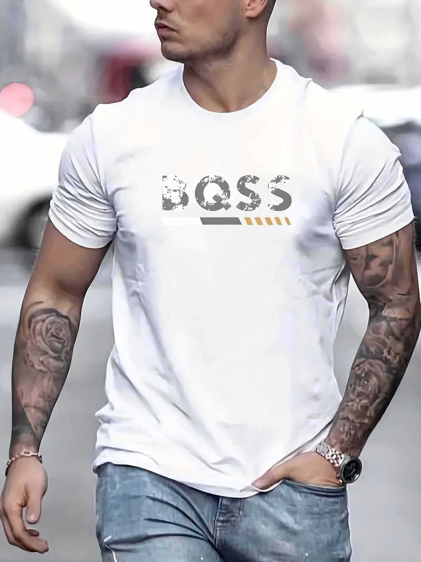 3er-Set sportliche Fashion-T-Shirts mit Buchstabenprint