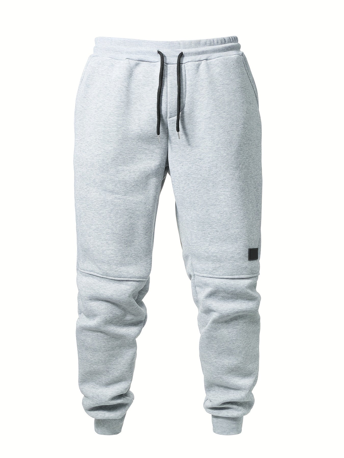 5er-Set Herren-Fleece-Jogginghosen mit Kordelzug, einfarbig, warm