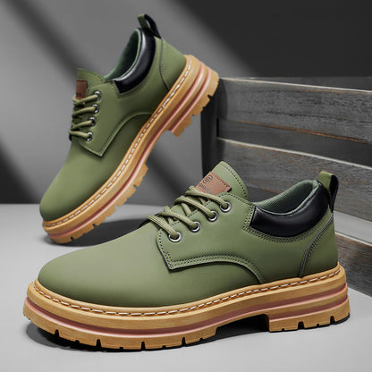 Herren Klassische Gelbe Oxfords  ,strapazierfähiger PVC-Sohle