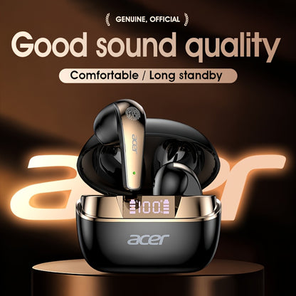 Acer True Wireless Stereo Ohrhörer | Geräuschunterdrückung bei Anrufen, Hi-Fi-Sound, leichtes Touchscreen-Design, extra lange Standby-Zeit, Sport- und Lauf-Ohrhörer,  stilvolles Aussehen