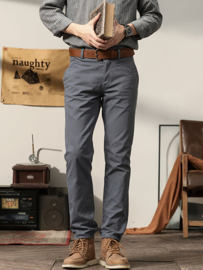 2er-Set Herren Allwetter Stretch-Chinohosen - Uni, Regular Fit, , bequem & langlebig